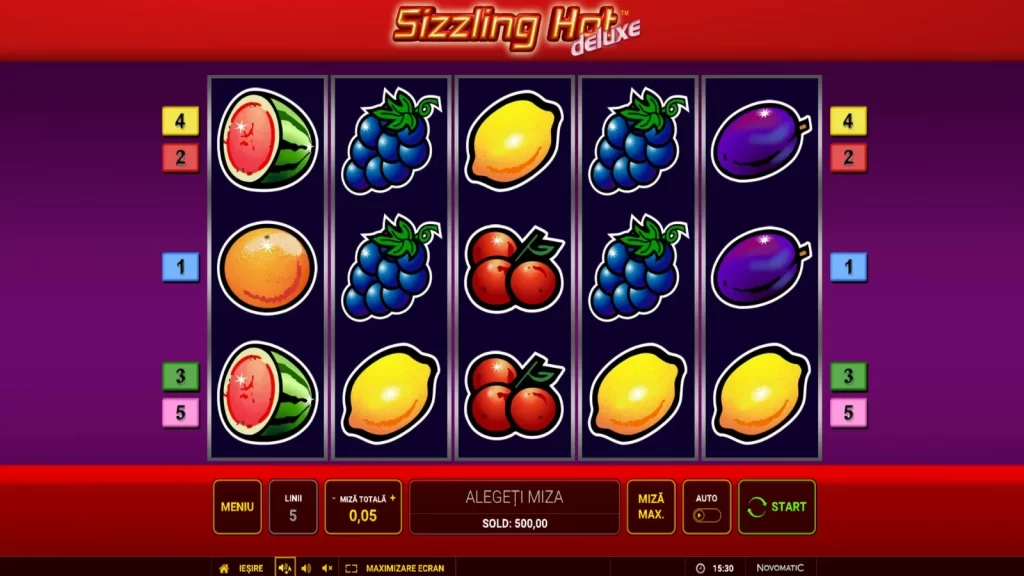 Sizzling Hot Deluxe Demo GamePlay