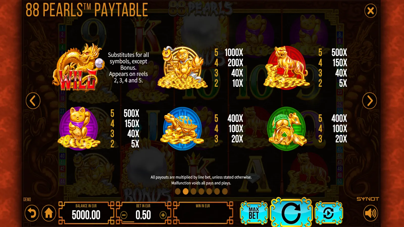 88 Pearls Gratis Simboluri