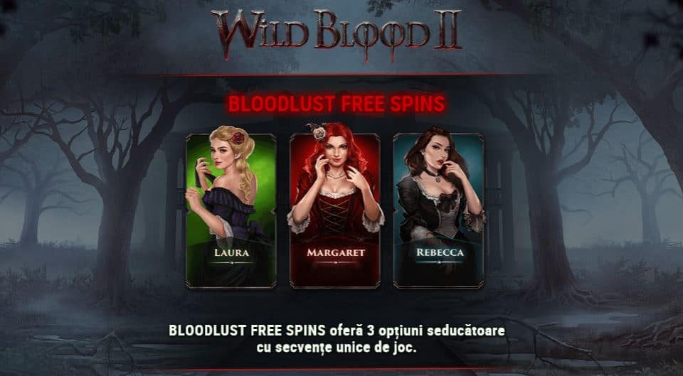 Wild Blood 2 păcănele de groază Bloodlust Free Spins