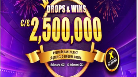 Câștigă 5.000x miza la sloturile Drops & Wins !