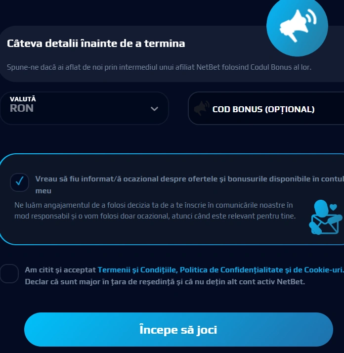 înregistrare Netbet Casino