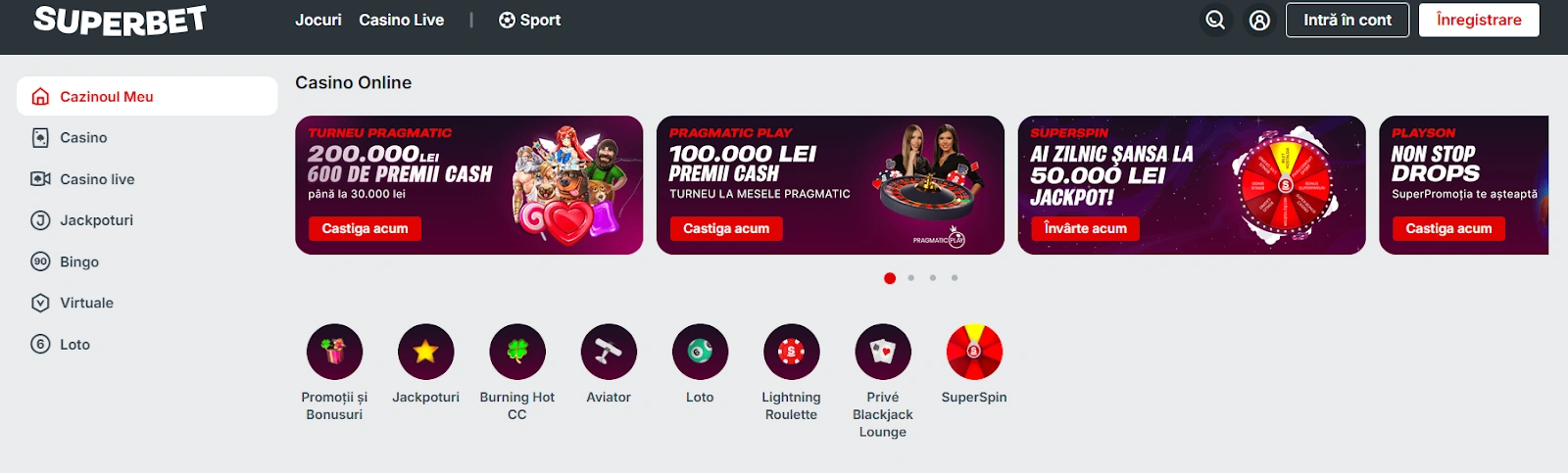 Ghid înregistrare Superbet