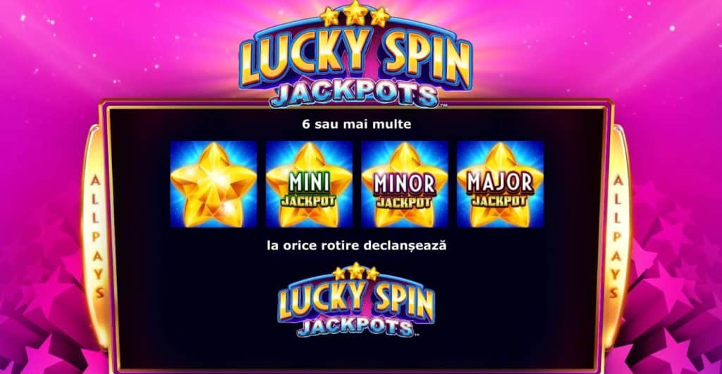 Păcănele Novomatic Lucky Spin Jackpots