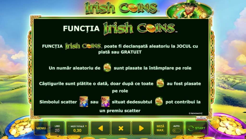 Ce specială are jocul ca la aparate Irish Coins