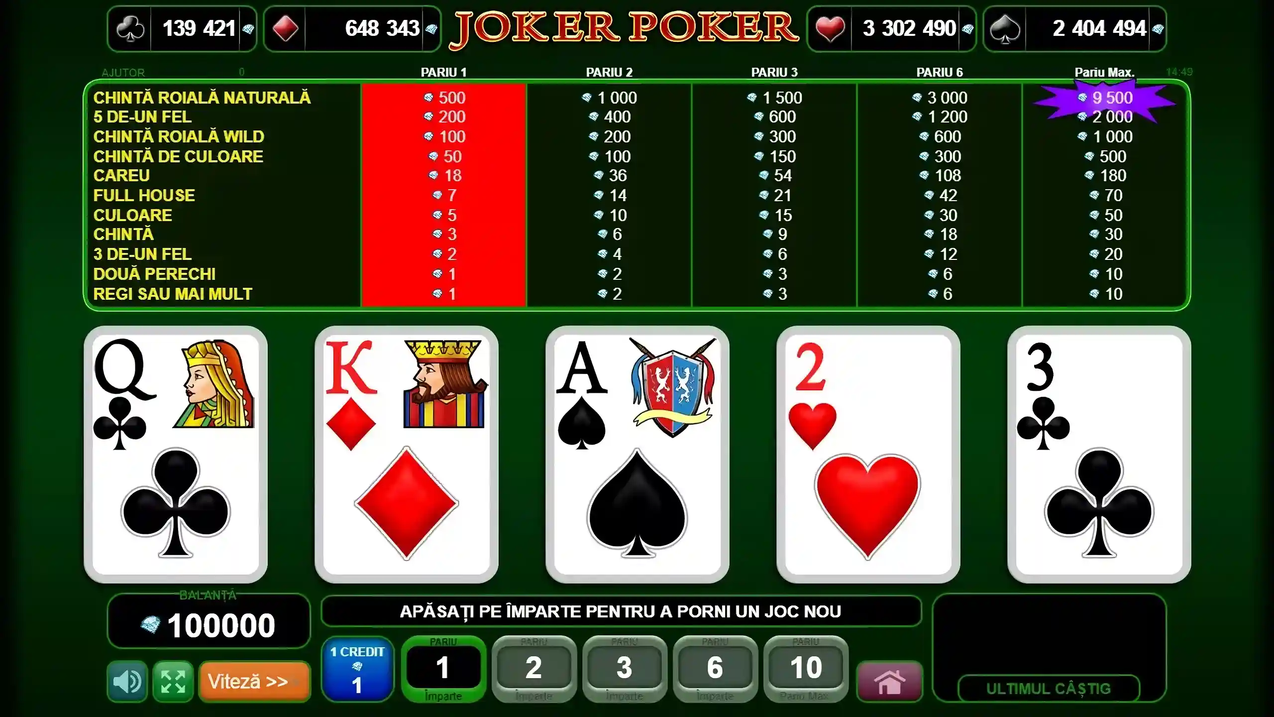 Păcănele gratis Joker Poker