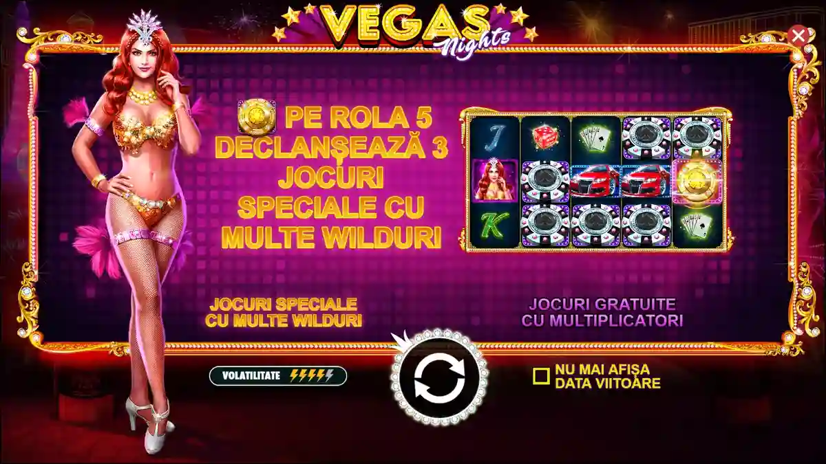 imaginea de start a jocului Vegas Nights