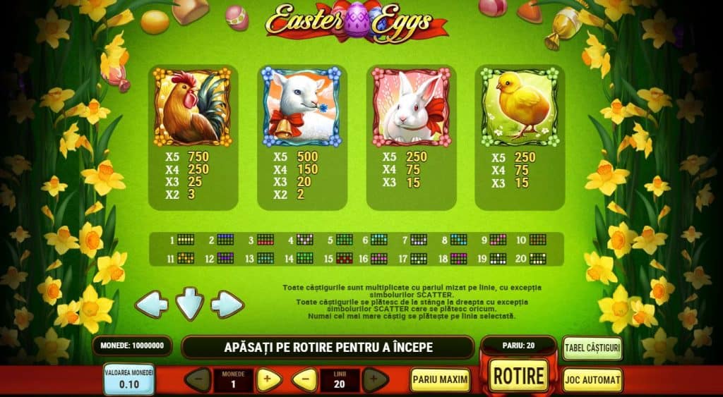 Cum plătește Easter Eggs