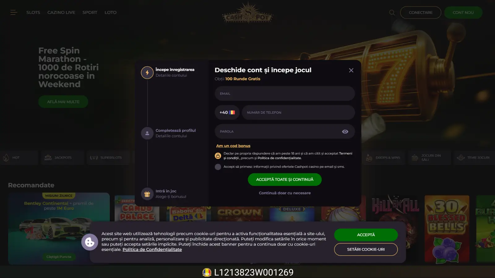 CashPot Inregistrare