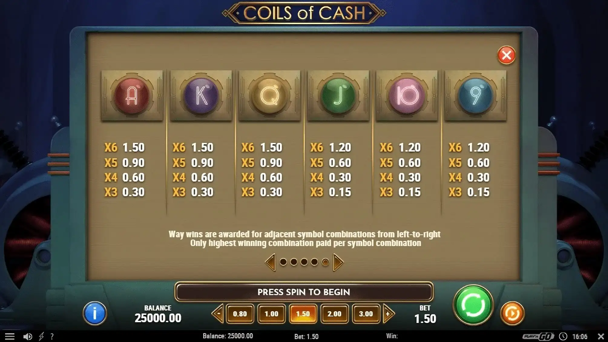 Păcănele gratis Coils of Cash