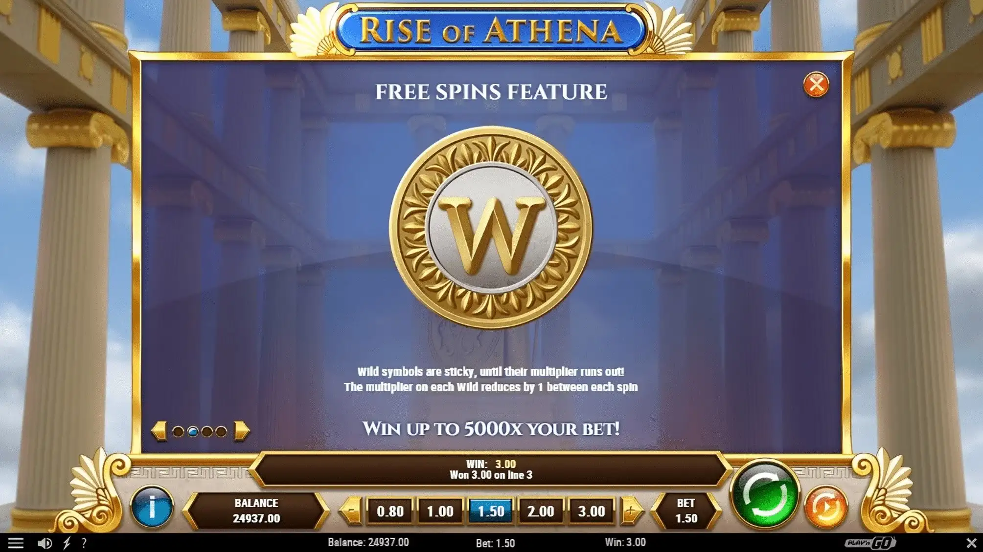 Speciala Păcănele gratis Rise of Athena