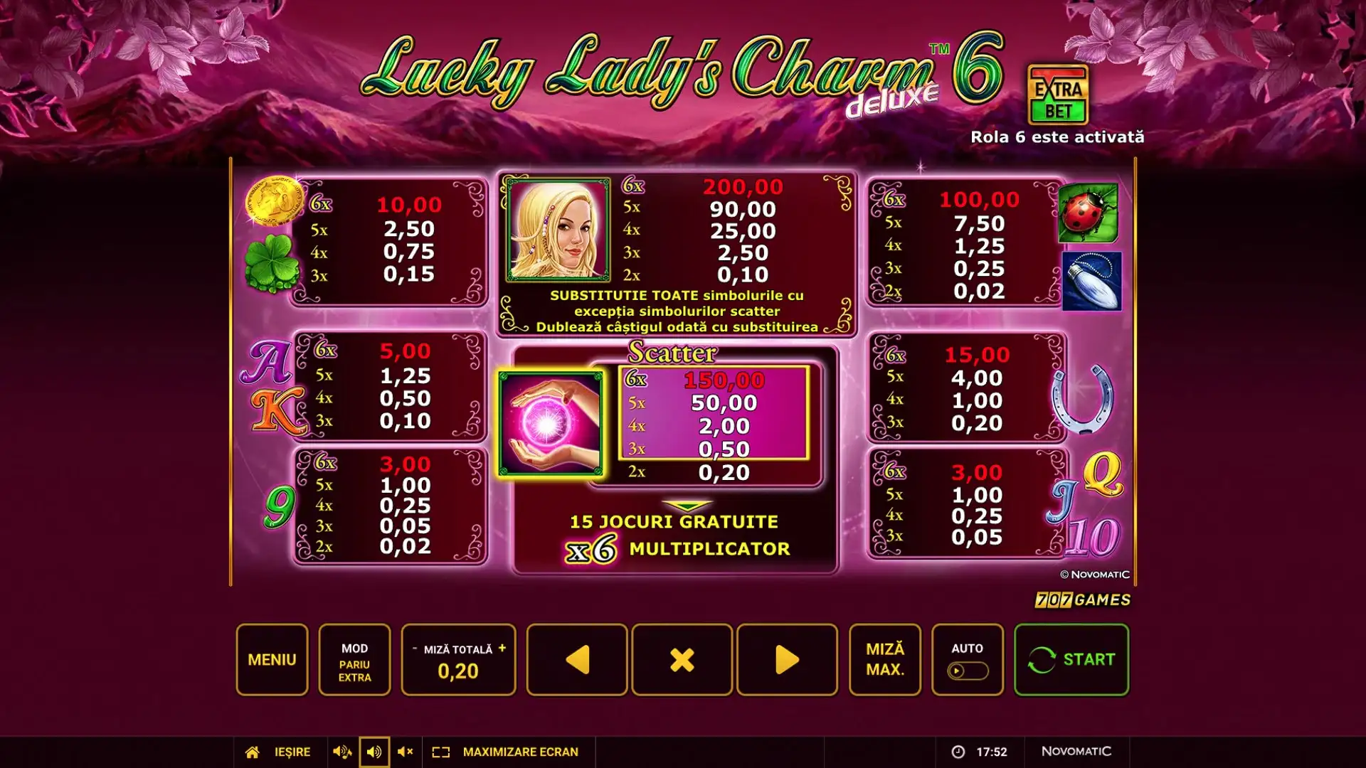Păcănele gratis Lucky Lady s Charm Deluxe 6