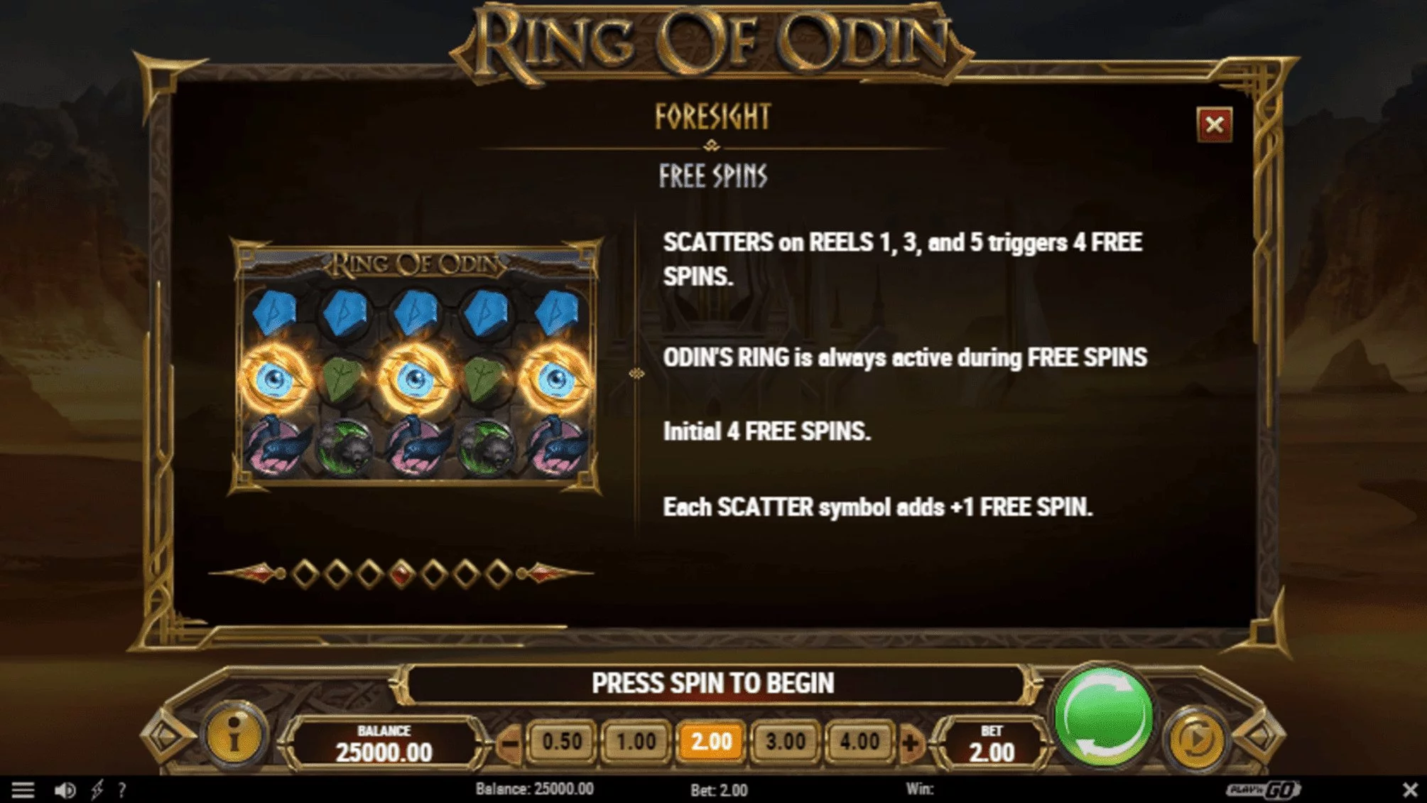 Rotiri Gratuite Jocul ca la aparate Ring Of Odin