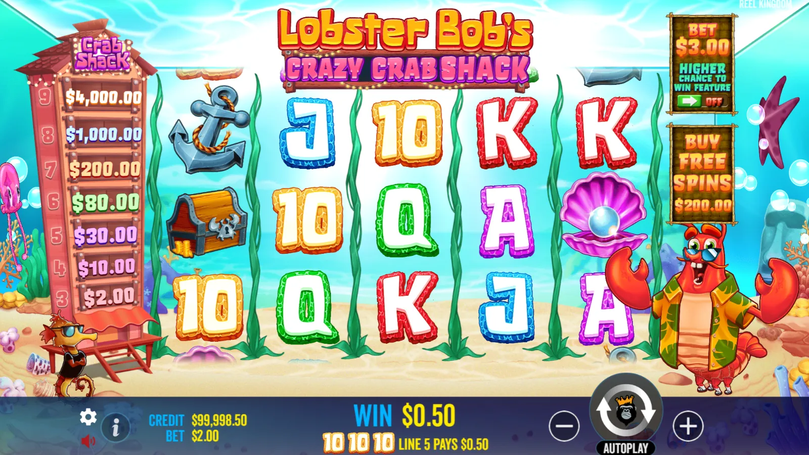 Lobster Bobs Crazy Crab Shack Gratis GamePlay