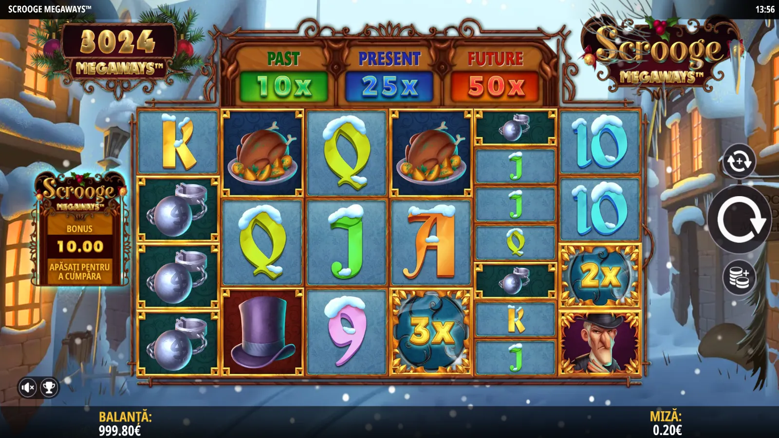 Scrooge Megaways Pacanele de Craciun