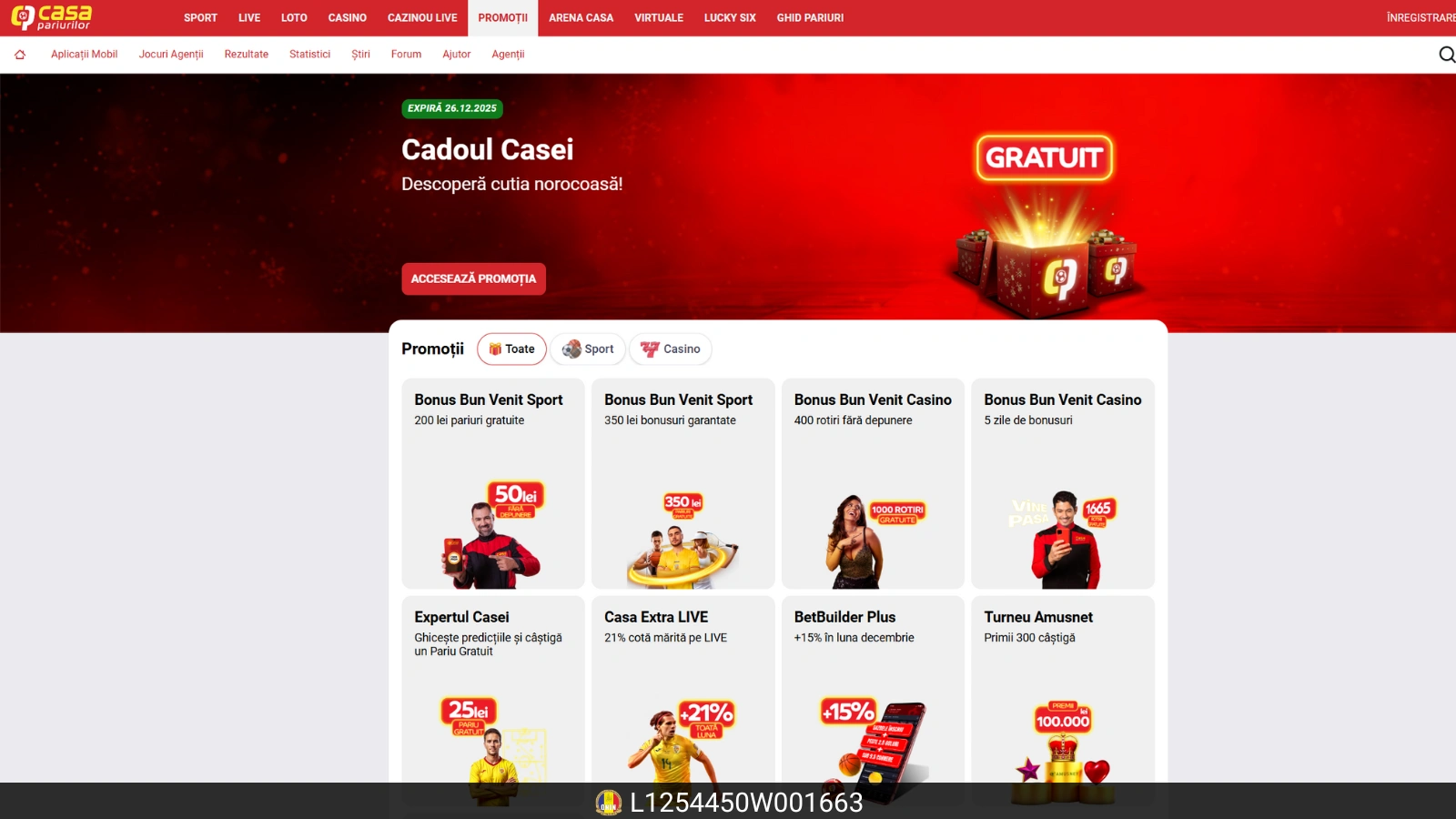 Casa Pariurilor Bonus