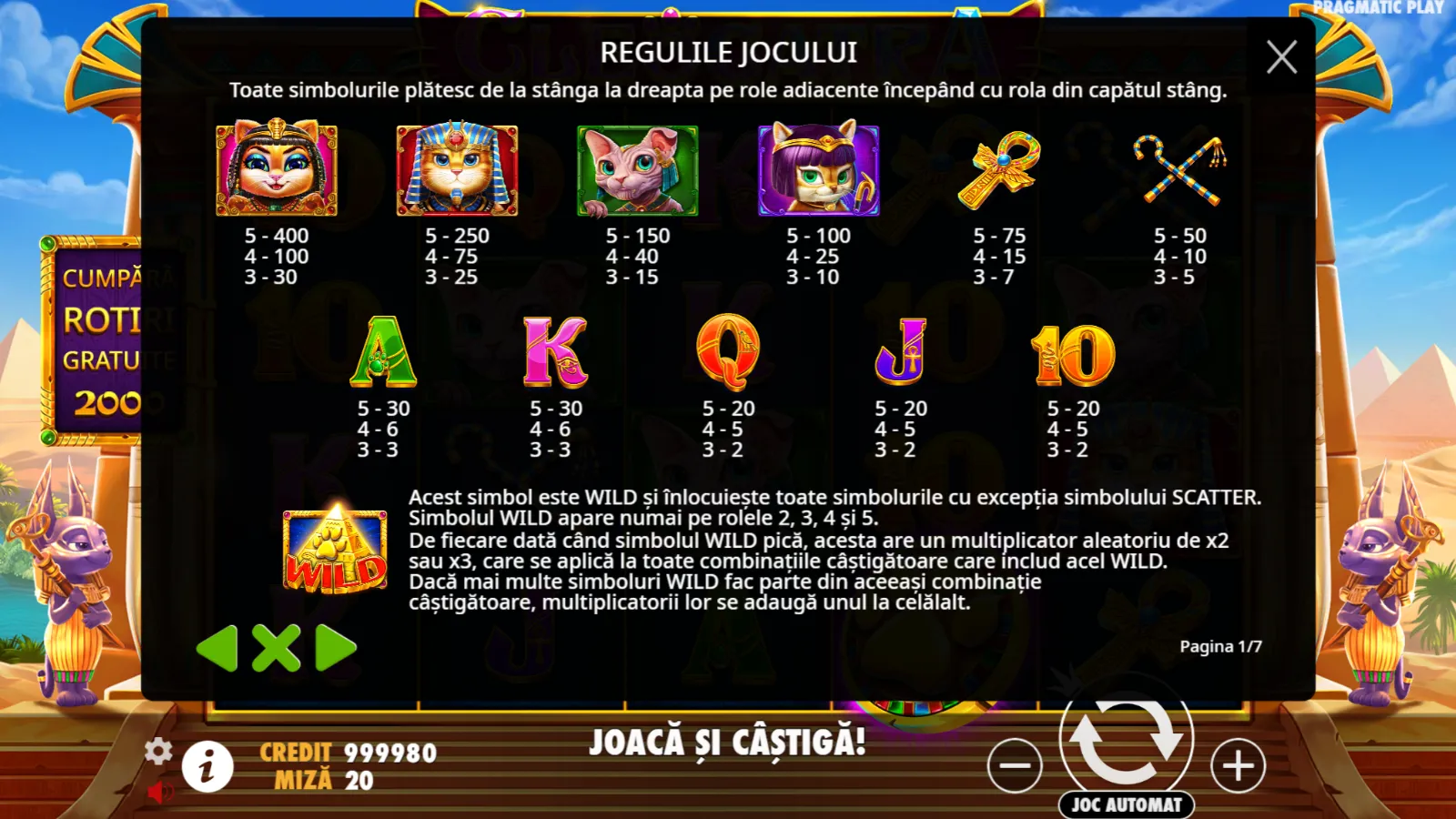 Cleocatra Demo Simboluri