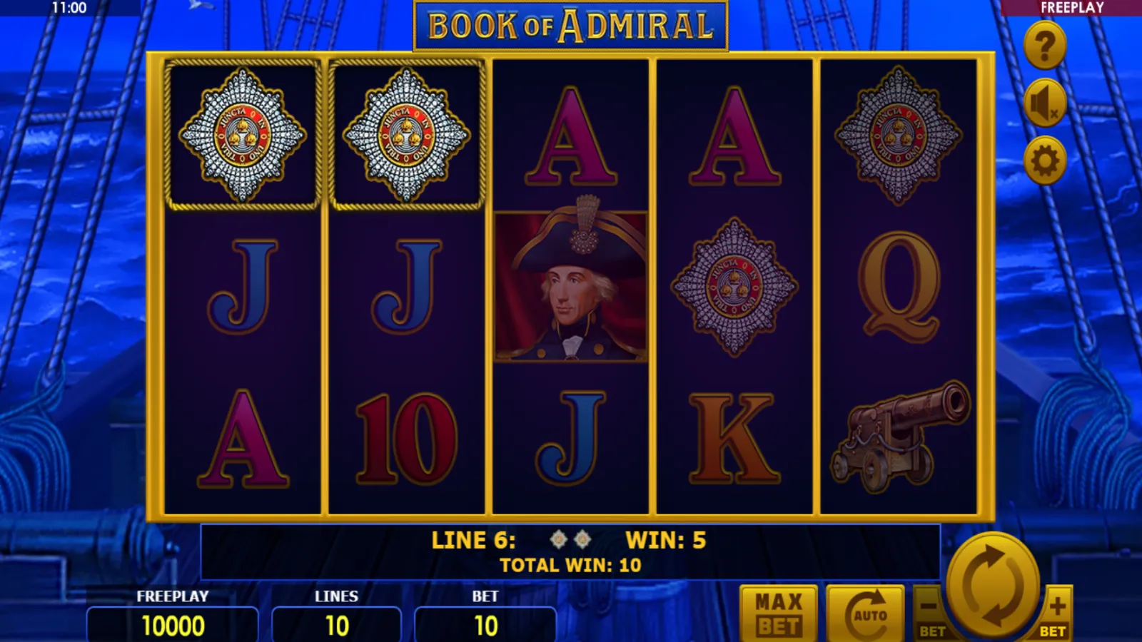Book of Admiral Gratis GamePlay