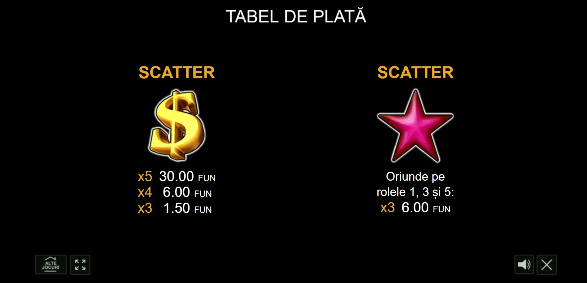 Shining Crown Demo Tabel de plata Scatter