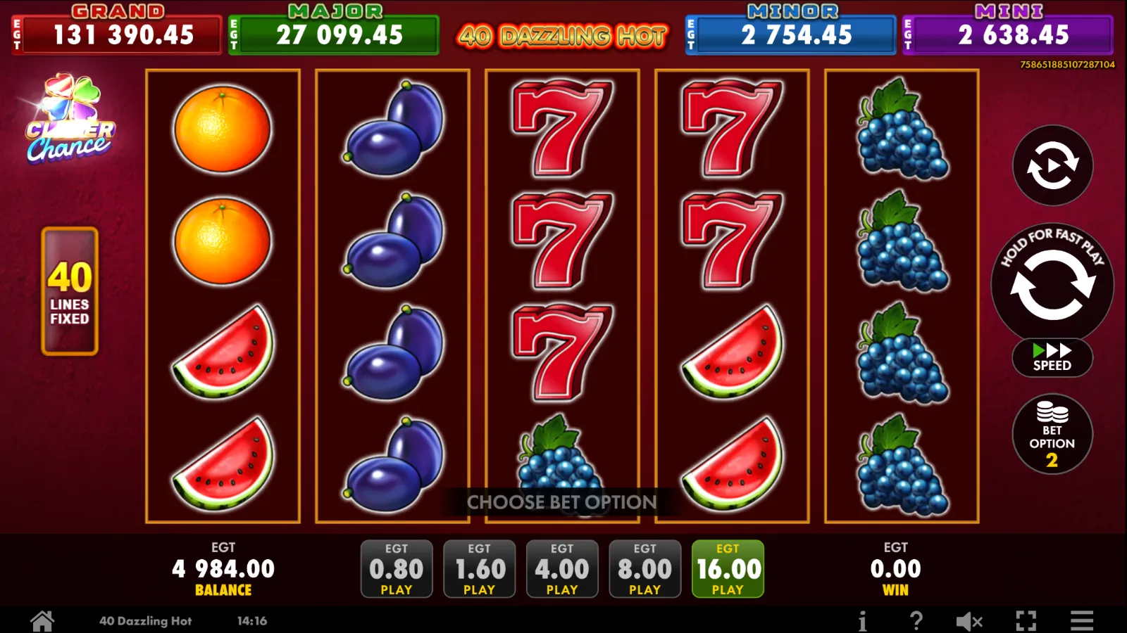 40 Dazzling Hot Clover Chance Gratis GamePlay
