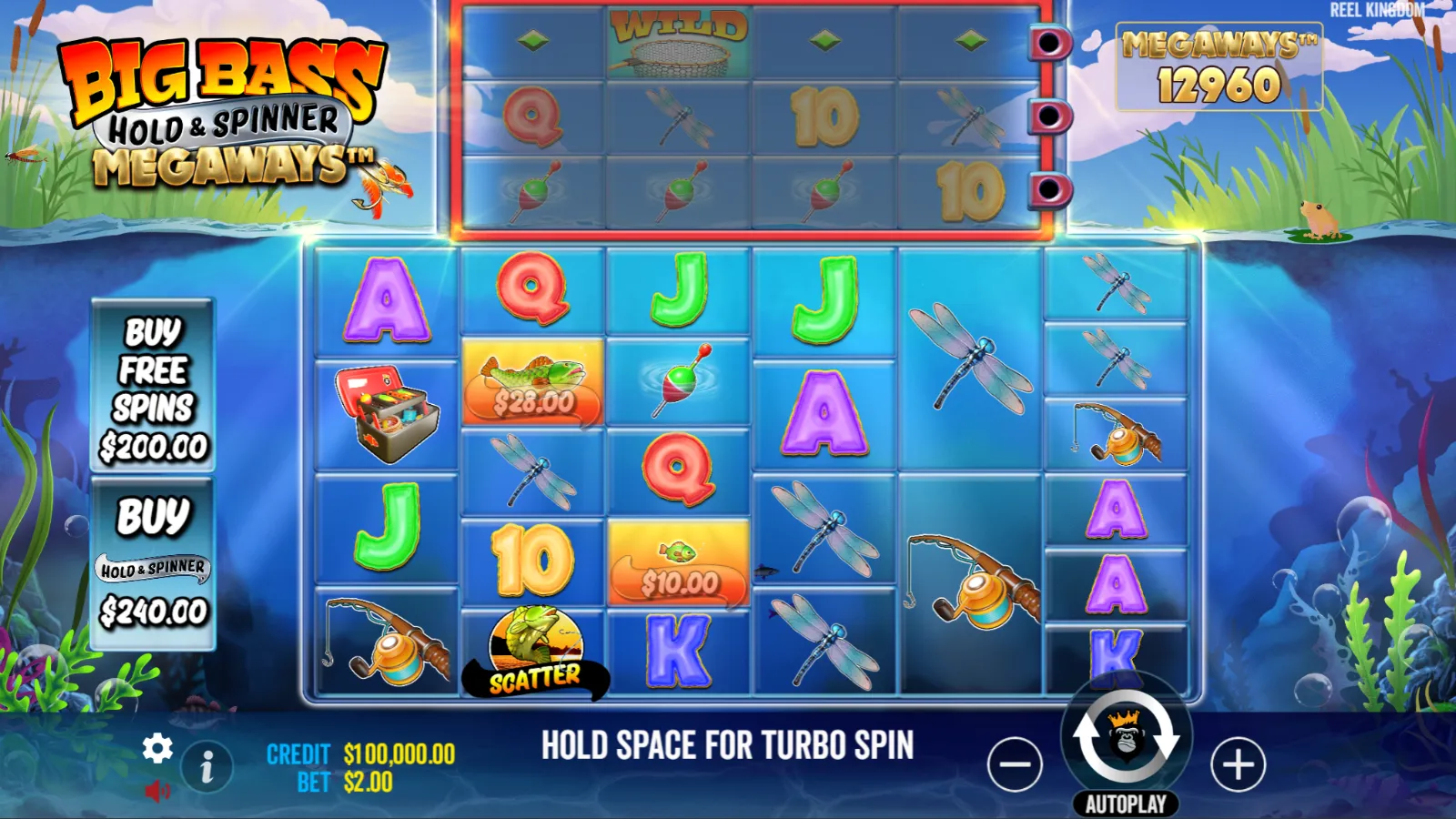 Big Bass Hold and Spinner Megaways Gratis GamePlay