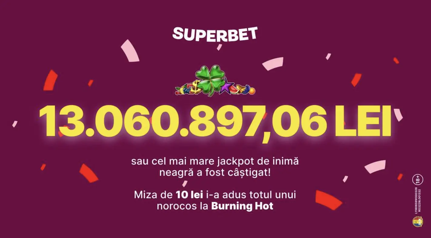 La Superbet s-a câștigat cel mai mare jackpot din România