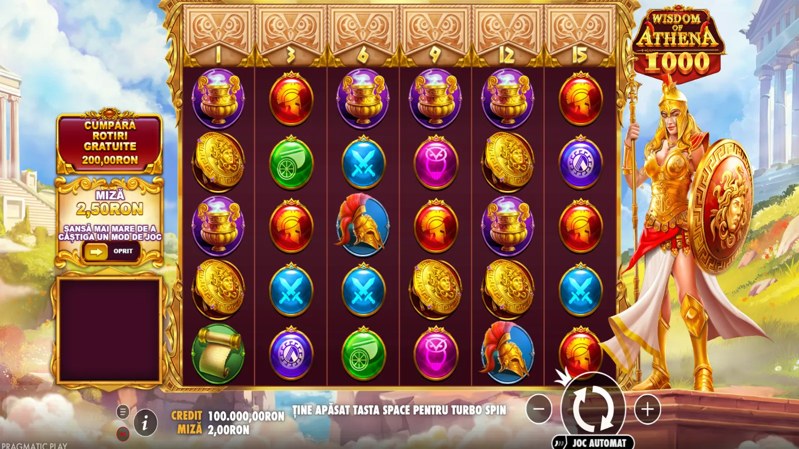 Wisdom of Athena 1000 Gratis Gameplay