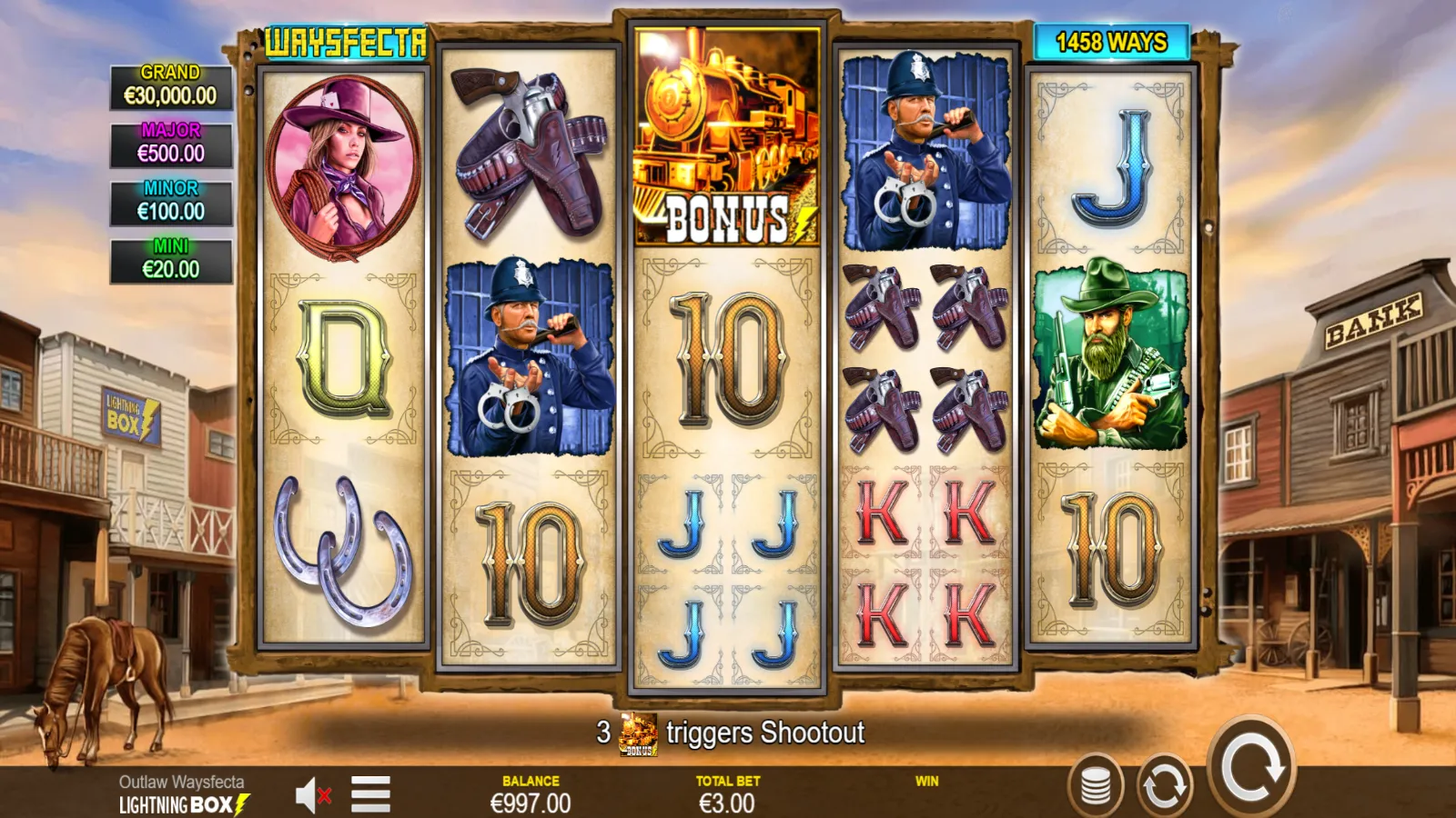 Outlaw Waysfecta Gratis GamePlay