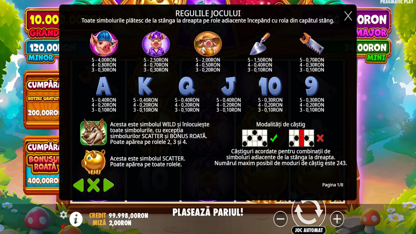Brick House Bonanza Gratis Simboluri