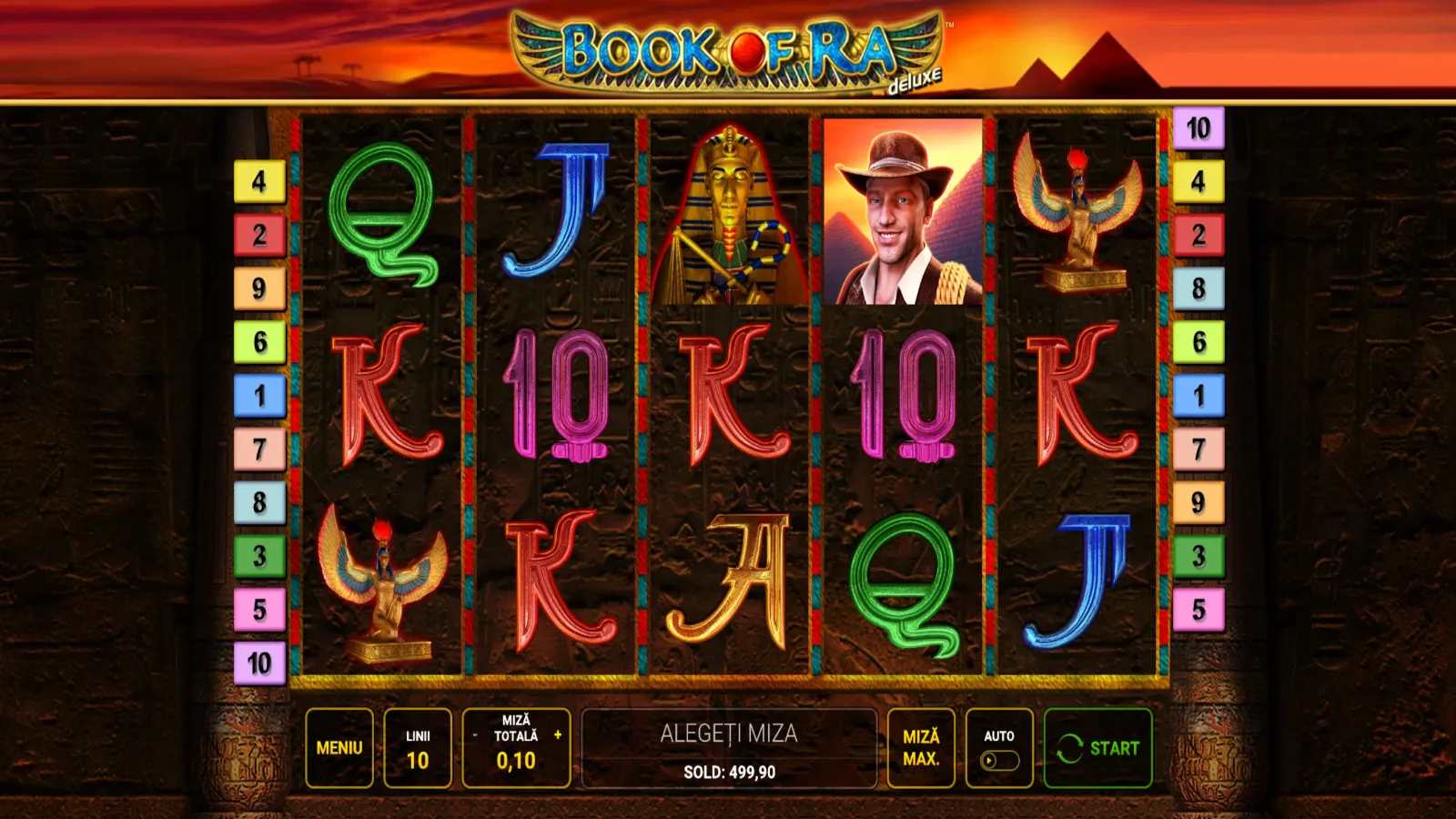 Book of Ra Deluxe Gratis Interfata joc