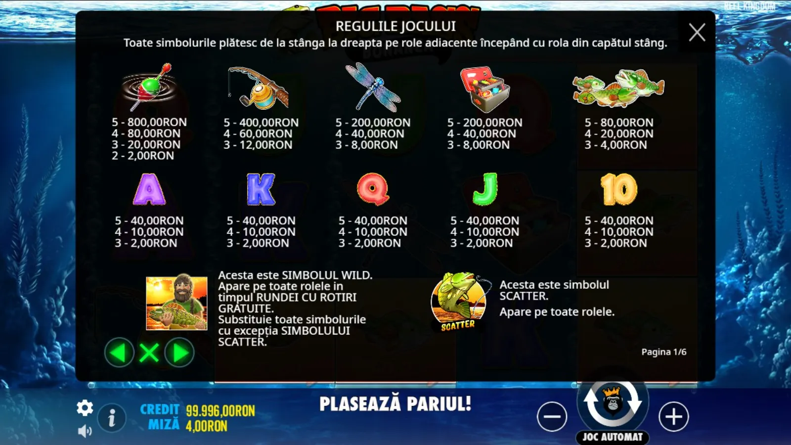 Big Bass Bonanza Gratis Simboluri