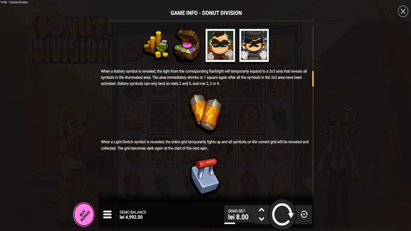 Donut Division Demo Info GamePlay