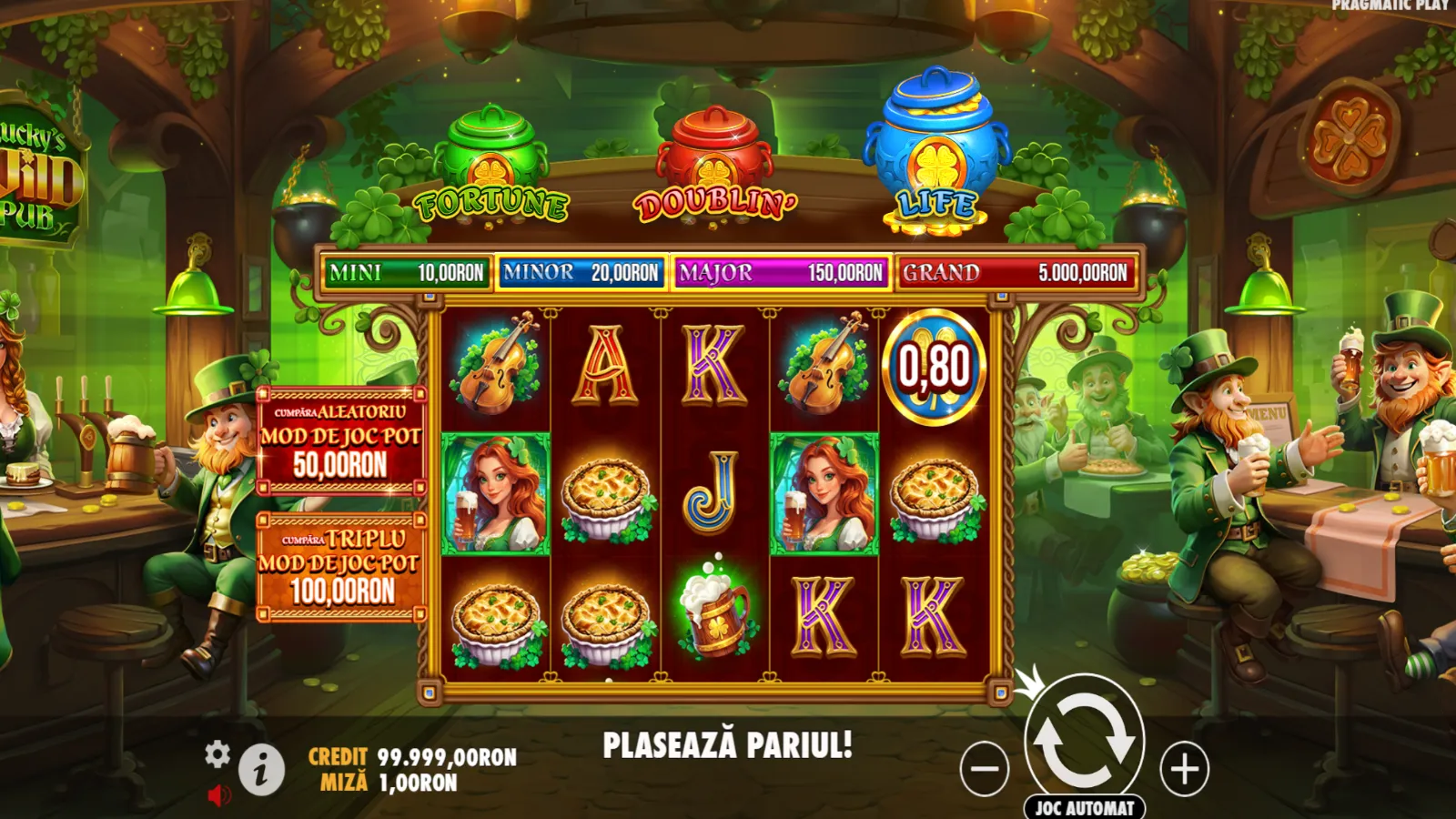 Lucky’s Wild Pub Gratis GamePlay