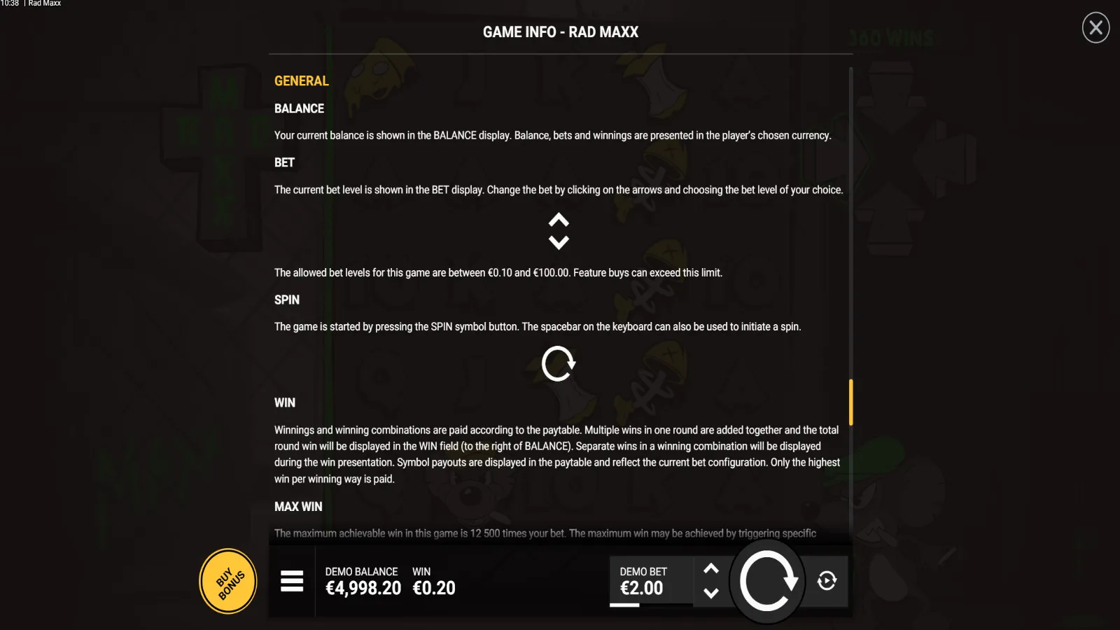 Rad Maxx Demo Functii