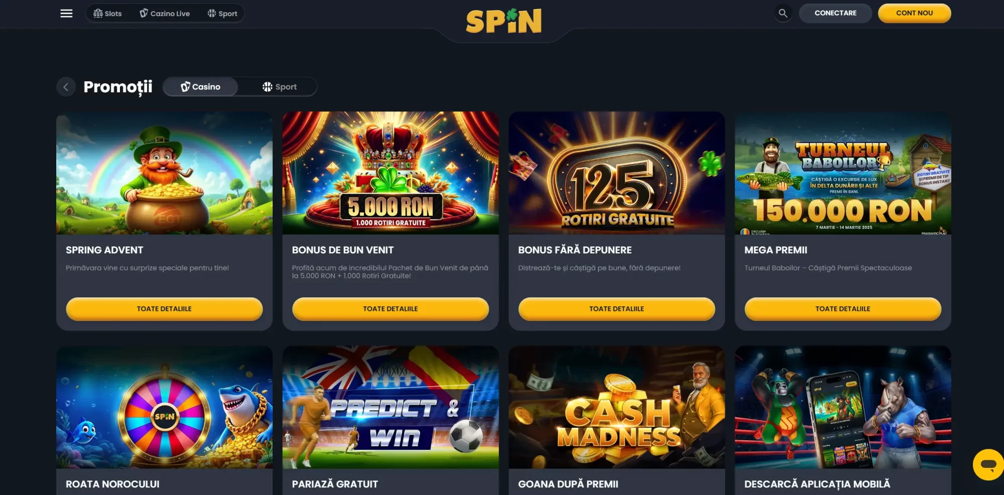 Spin.ro Casino bonus
