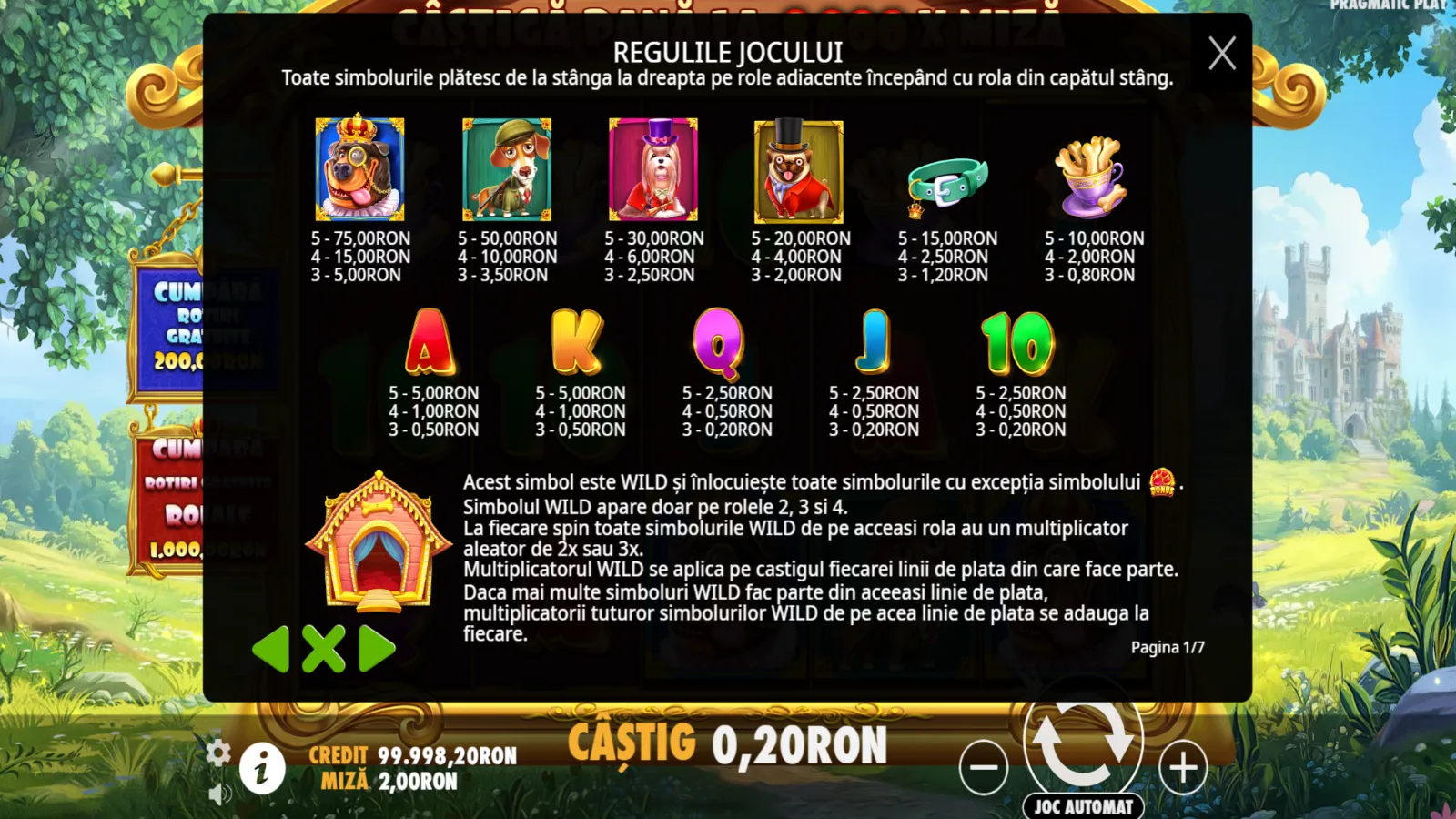 The Dog House Royal Hunt Gratis Simboluri