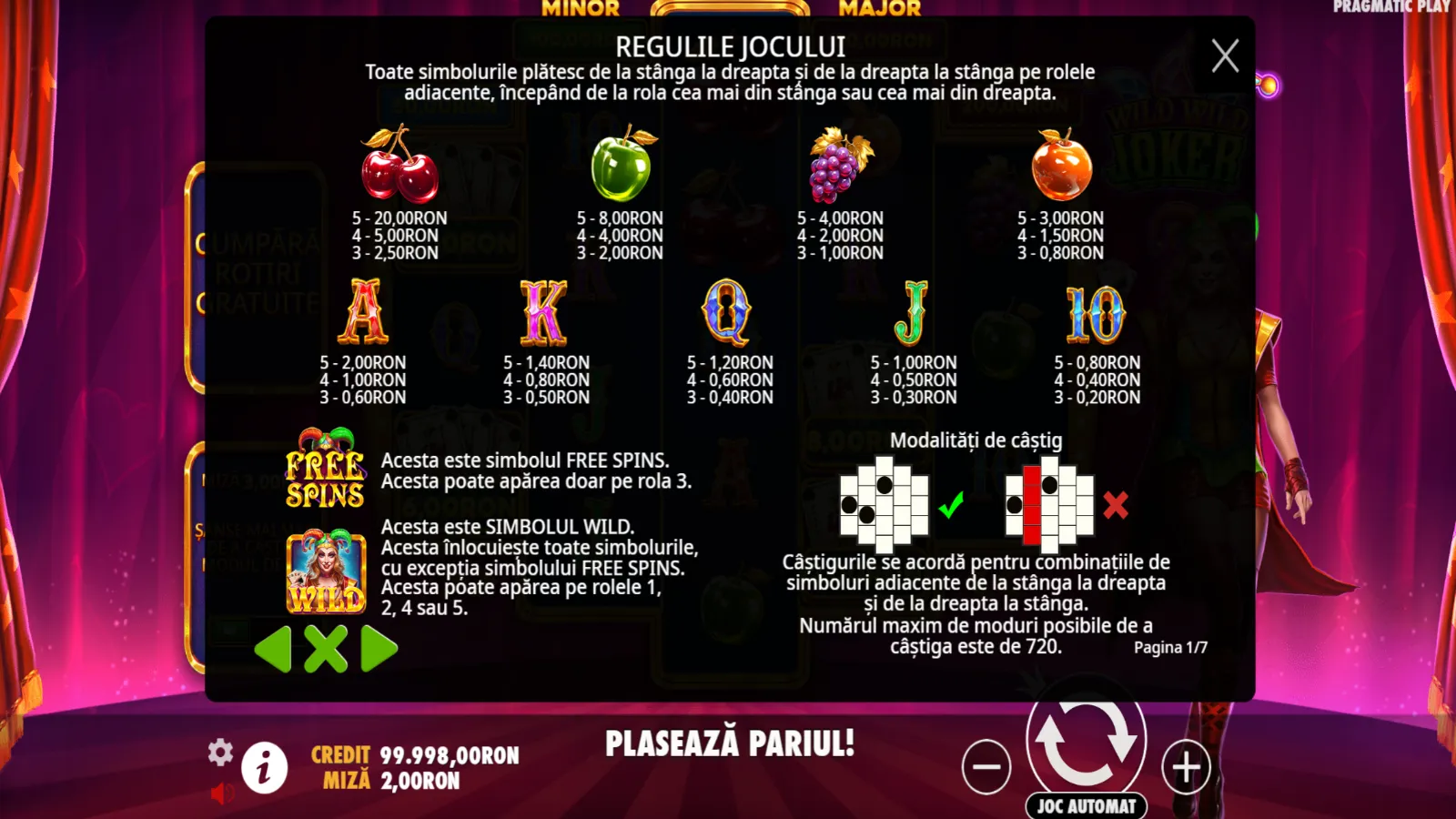 Wild Wild Joker Gratis Simboluri