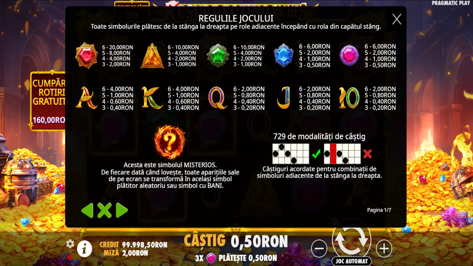 Resurrecting Riches Demo Simboluri