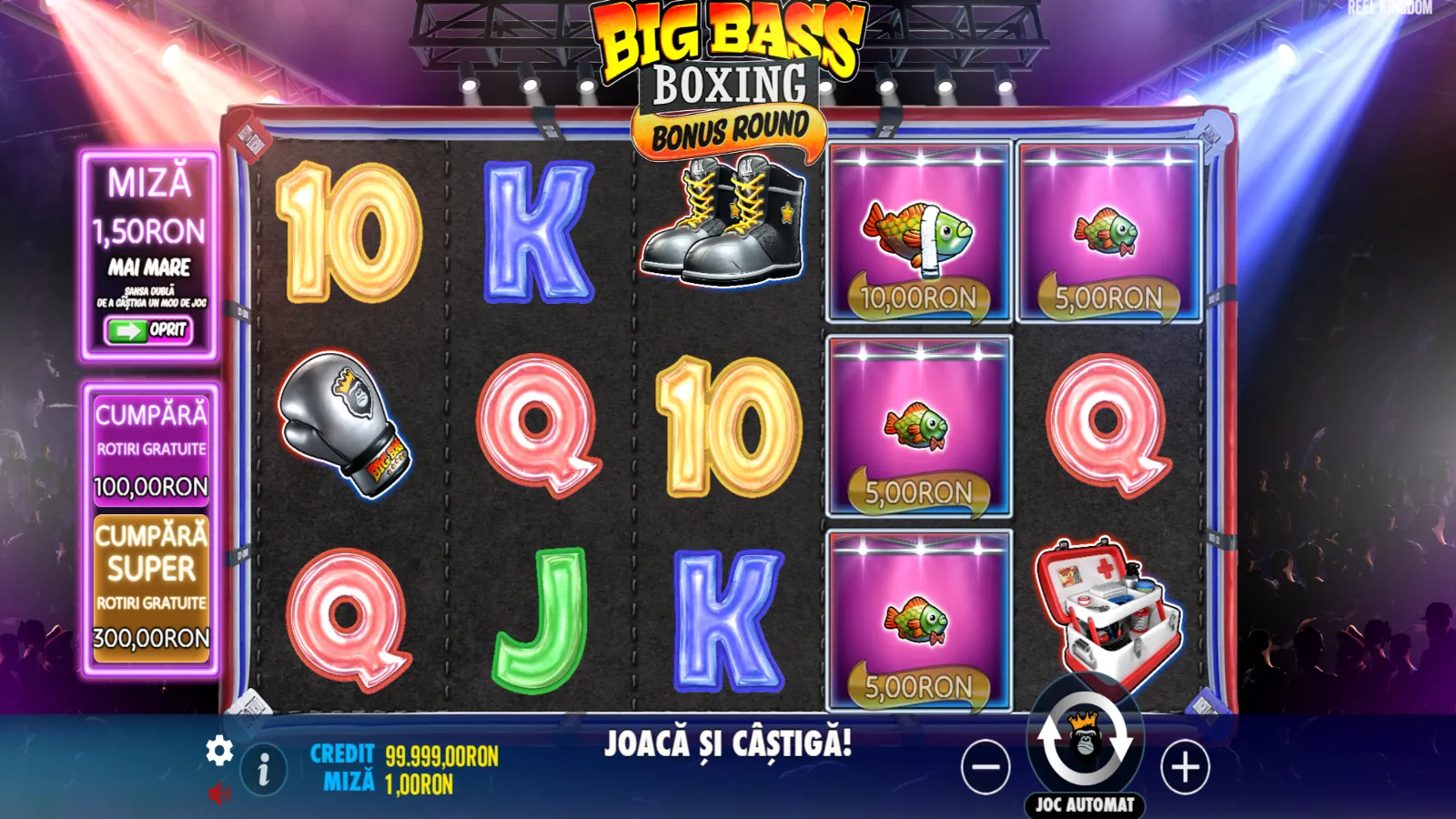Big Bass Boxing Bonus Round Demo Gameplay