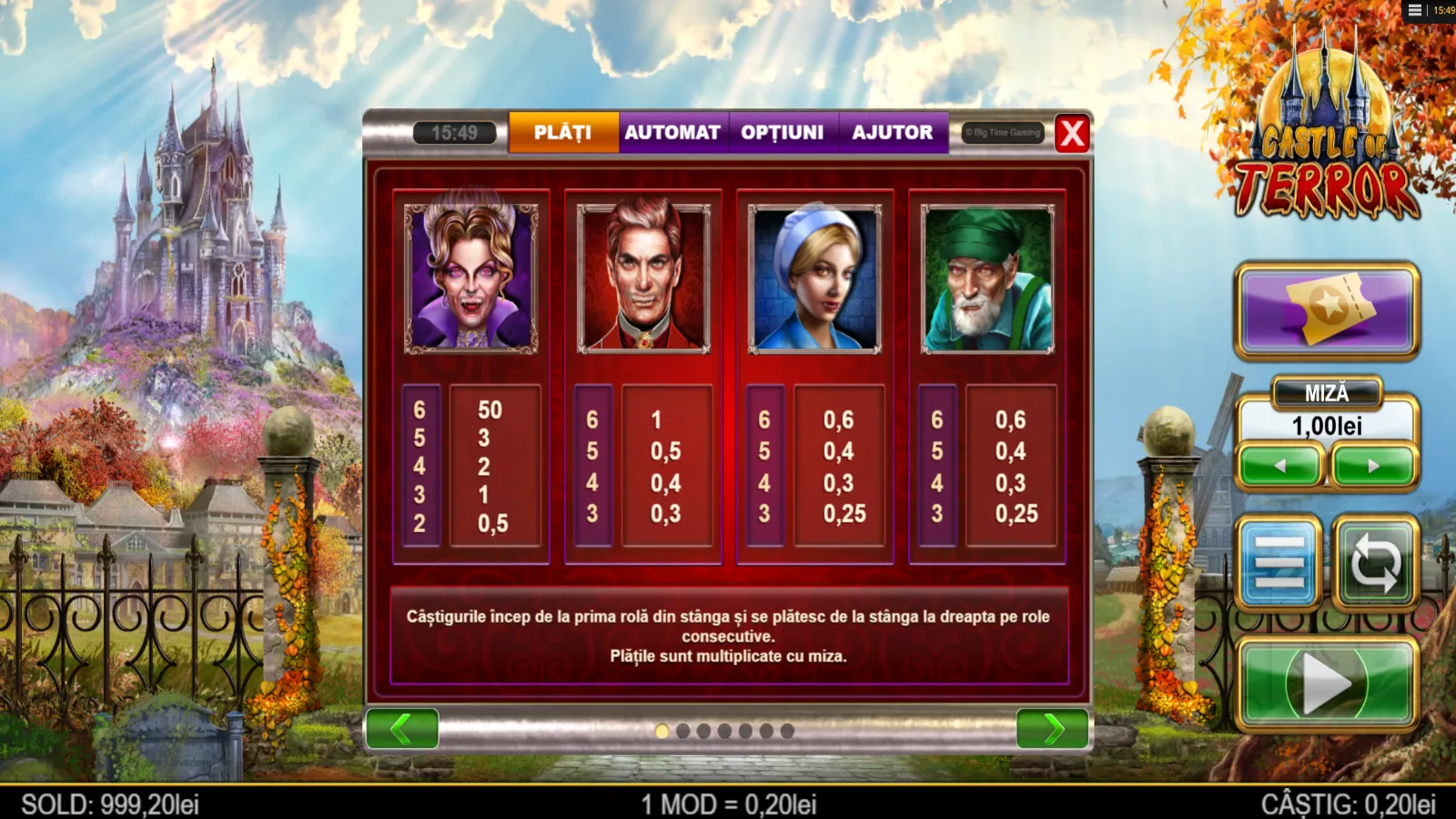 Castle of Terror Demo Simboluri