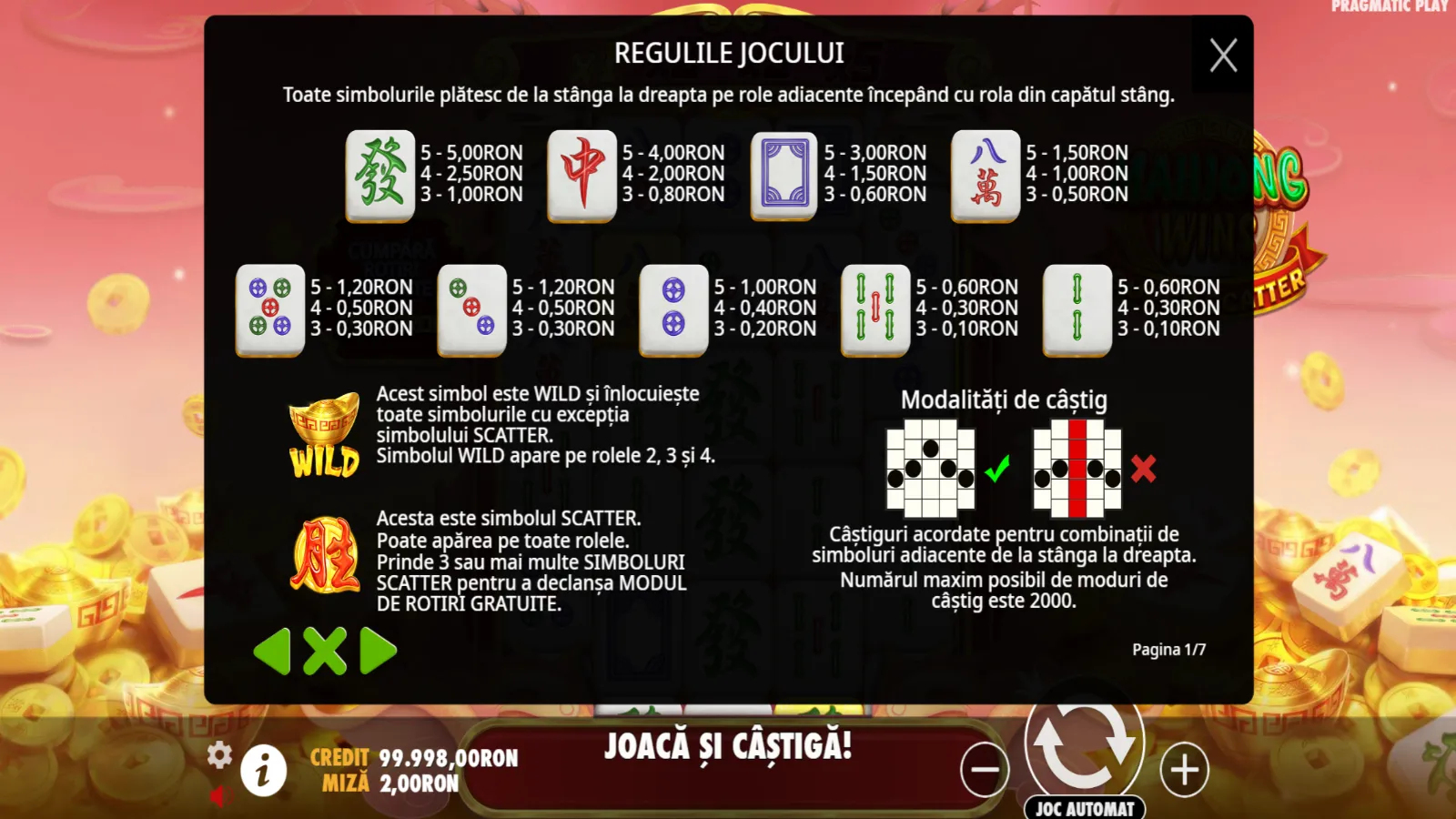 Mahjong Wins Super Scatter Demo Simboluri