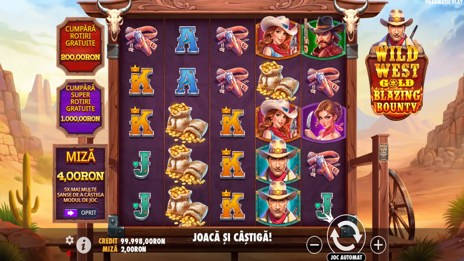 Wild West Gold Blazing Bounty Demo Gameplay