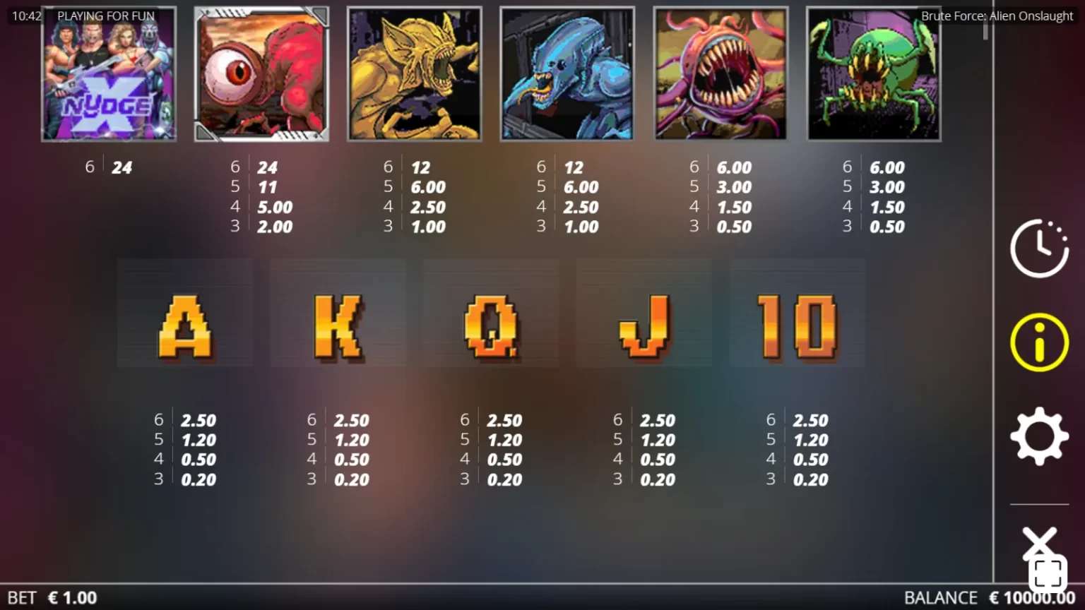 Brute Force Alien Onslaught Gratis Simboluri