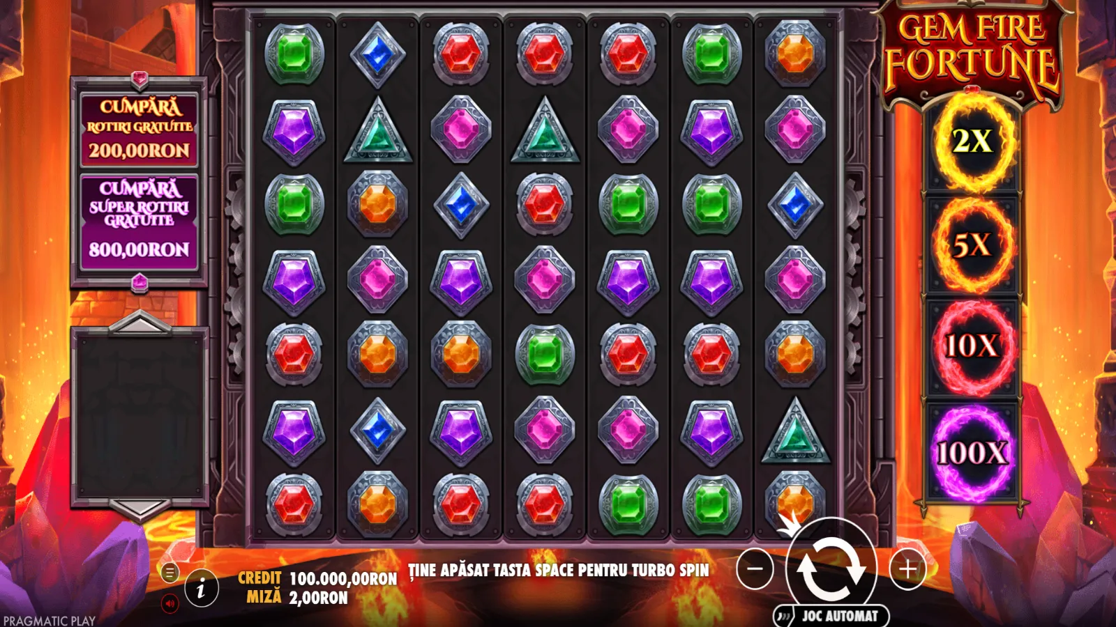 Gem Fire Fortune Demo GamePlay