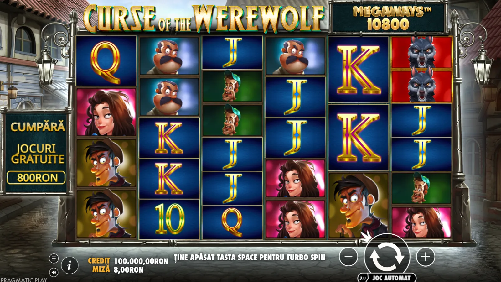 Curse of the Werewolf Megaways Demo Gameplay