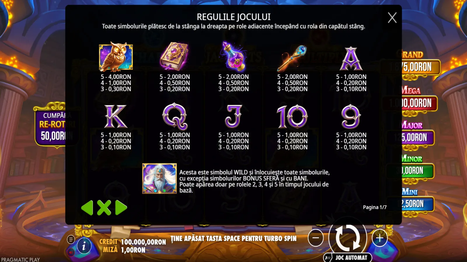Spellmaster Demo Simboluri